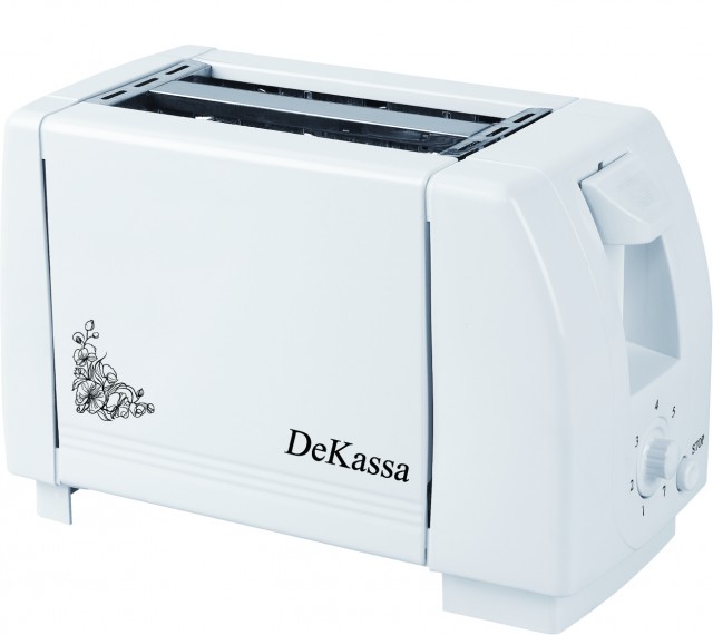 Prajitor de paine (toaster) DeKassa 1503, 750W, culoare alb thumbnail