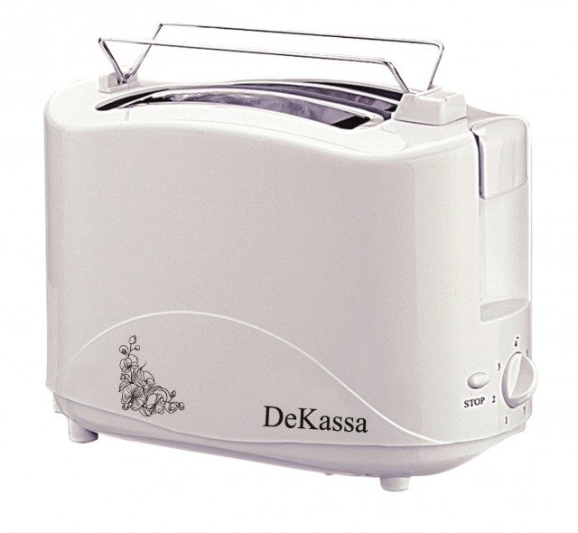 Prajitor de paine (toaster) DeKassa 1517, 750W, culoare alb thumbnail