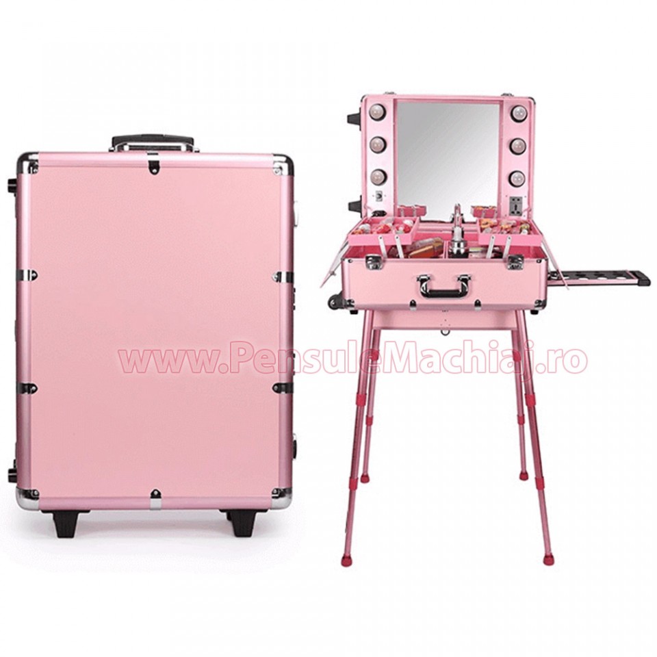 Statie Profesionala Make-Up Premium Fraulein38 - Statie de Machiaj culoarea Pink