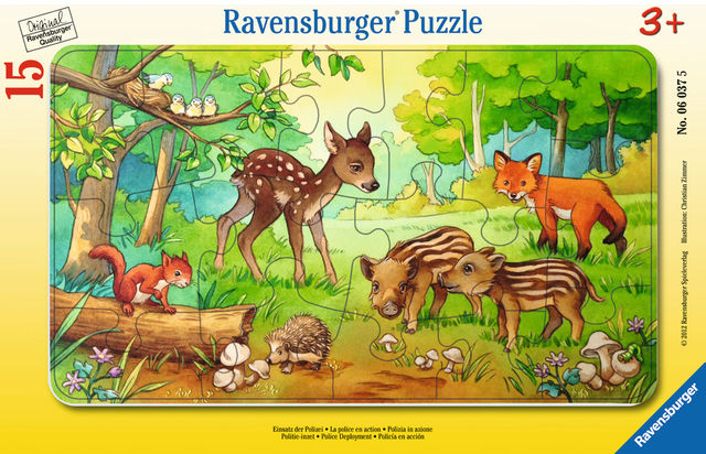 Puzzle Animale In Padure 15 Piese